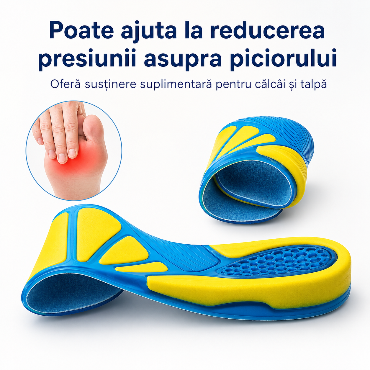 Orto Rapid 2 Talonete cu înălțător pentru călcâi, sprijin țintit și aterizare mai moale
